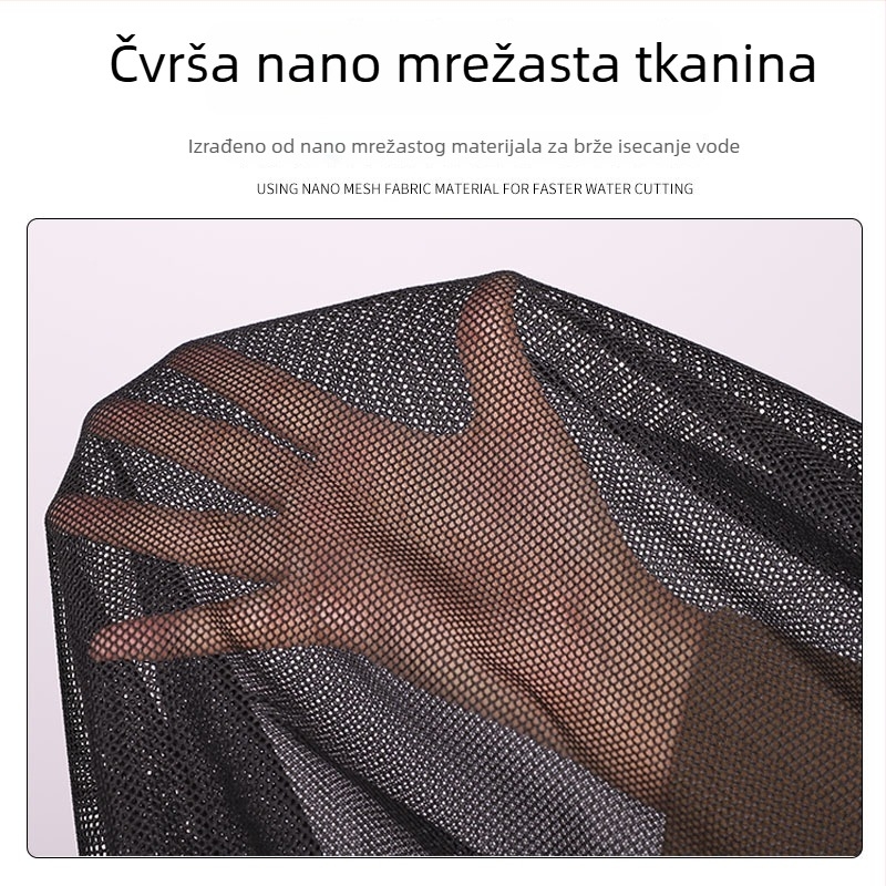 Glava mreže od aluminijske legure – ultra lagana, nano jedinstvene konstrukcije s ojačanim mrežnim platnom