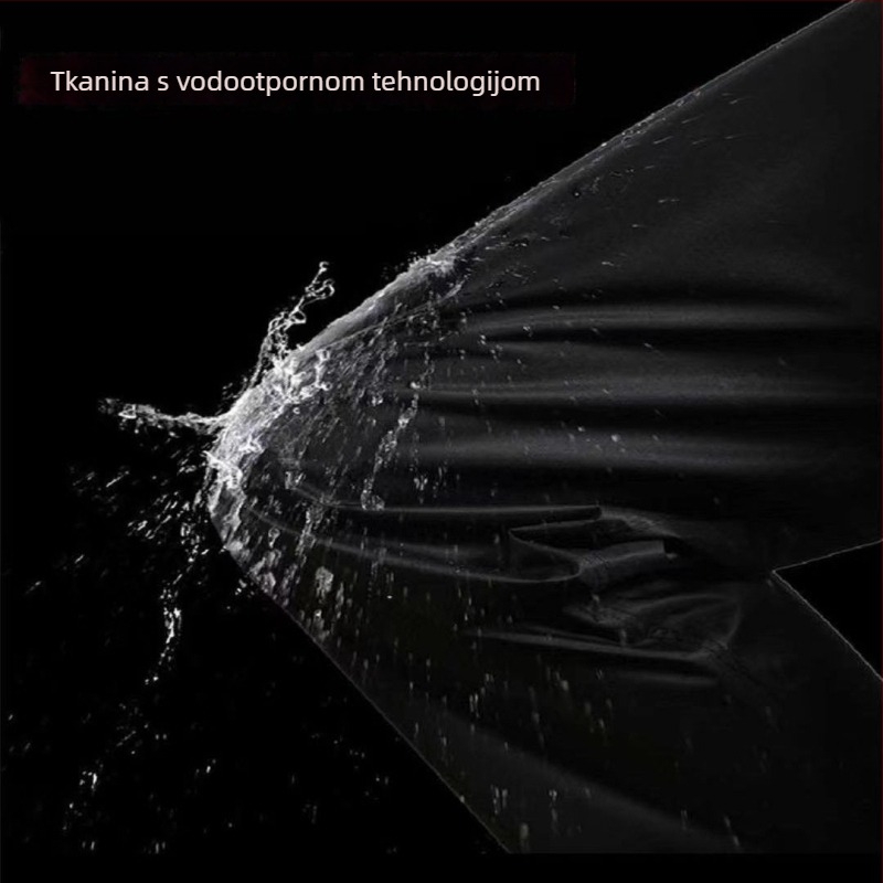 Unisex hlače za kišu za outdoor aktivnosti, vodootporne s PVC ljepilnim slojem, debljina tkanine 22, pogodne za vožnju biciklom i planinarenje