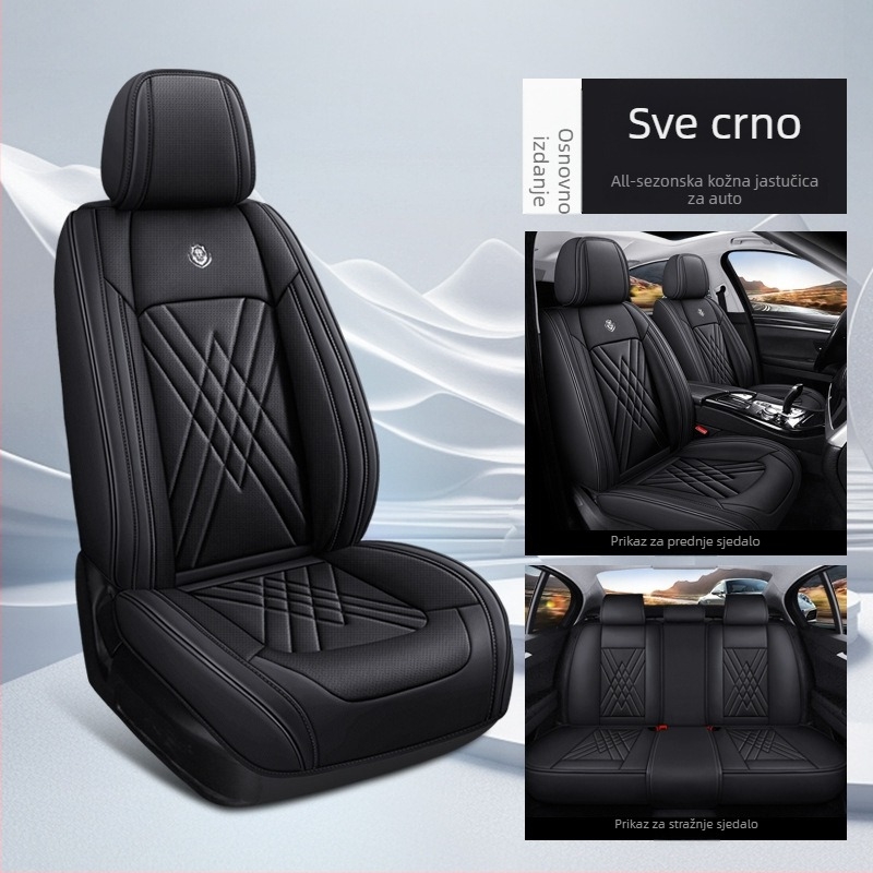 Navlake za auto sjedala – komplet, pet sjedala, univerzalno za sve sezone, vlaknasti materijal, punilo od pamuka