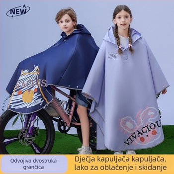 Dječji pončo kišni kaput, EVA materijal, crtani dizajn, vodootporni sloj PU ljepilo, za djecu
