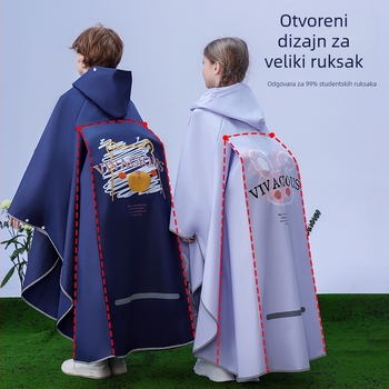 Dječji pončo kišni kaput, EVA materijal, crtani dizajn, vodootporni sloj PU ljepilo, za djecu