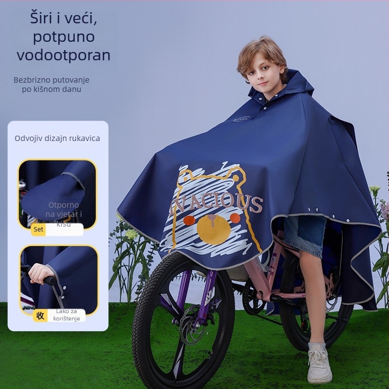 Dječji pončo kišni kaput, EVA materijal, crtani dizajn, vodootporni sloj PU ljepilo, za djecu