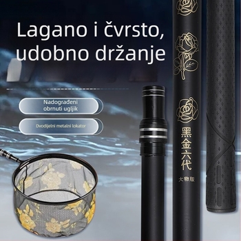 Karbonska teleskopska sklopiva mrežna štapa