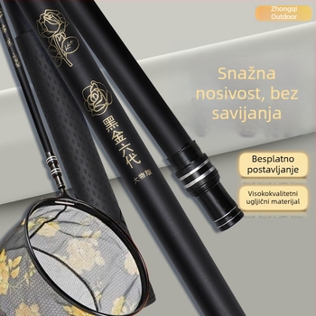 Karbonska teleskopska sklopiva mrežna štapa