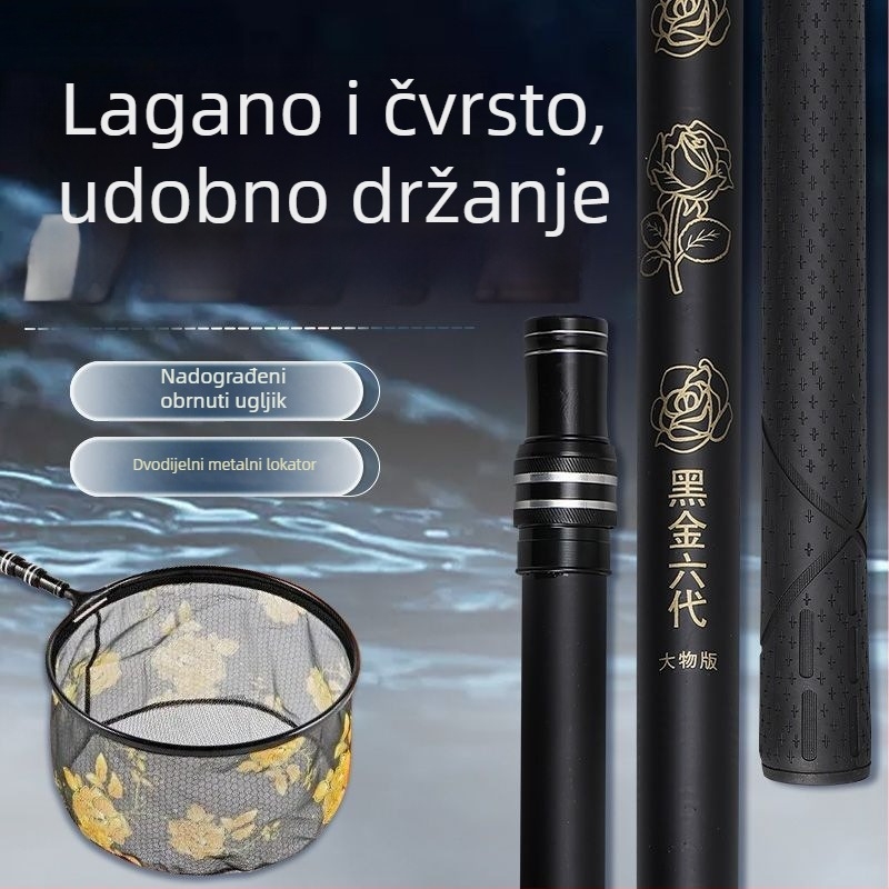 Karbonska teleskopska sklopiva mrežna štapa