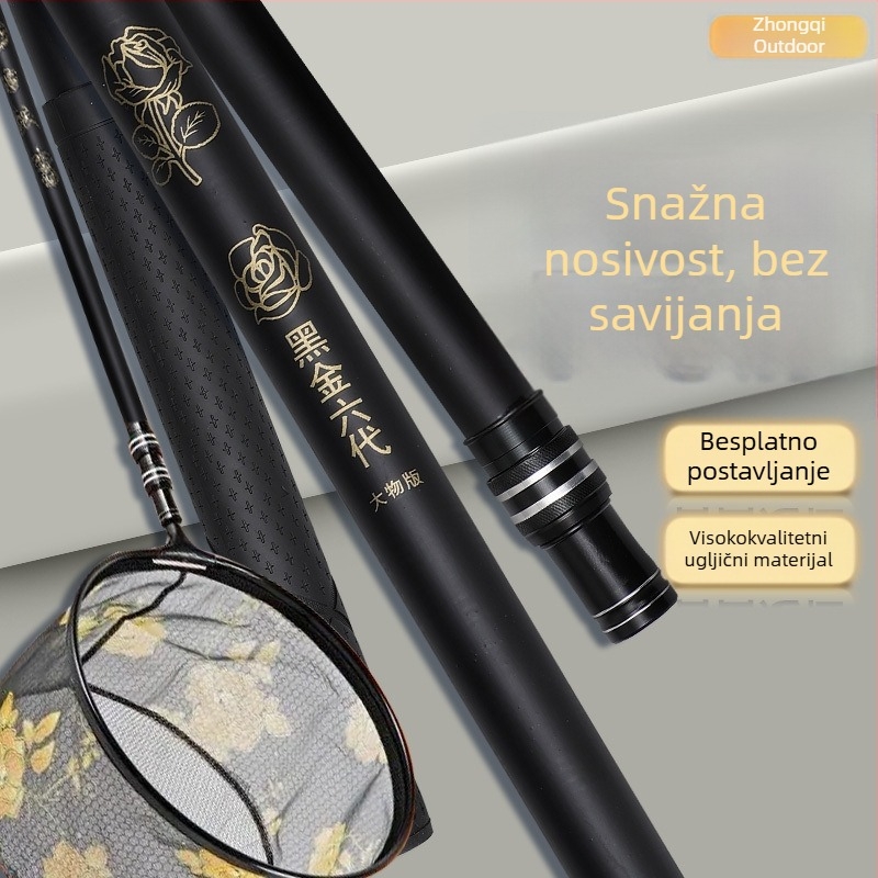 Karbonska teleskopska sklopiva mrežna štapa