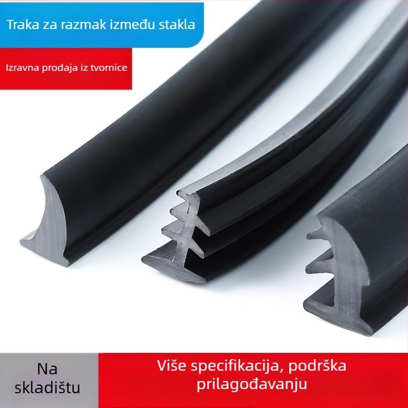 Aluminijska legura T-tip brtvila za vrata i prozore, 90-tip fiksni razmak između stakla, model Xjmft