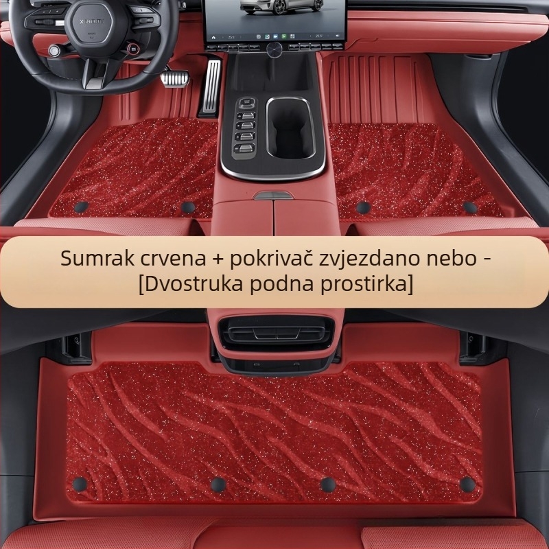 Tesla Model 3 i Model Y – TPE automobilske prostirke s potpuno pokrivenjem, debljina 3,5 mm, težina 6 kg, latex potplati