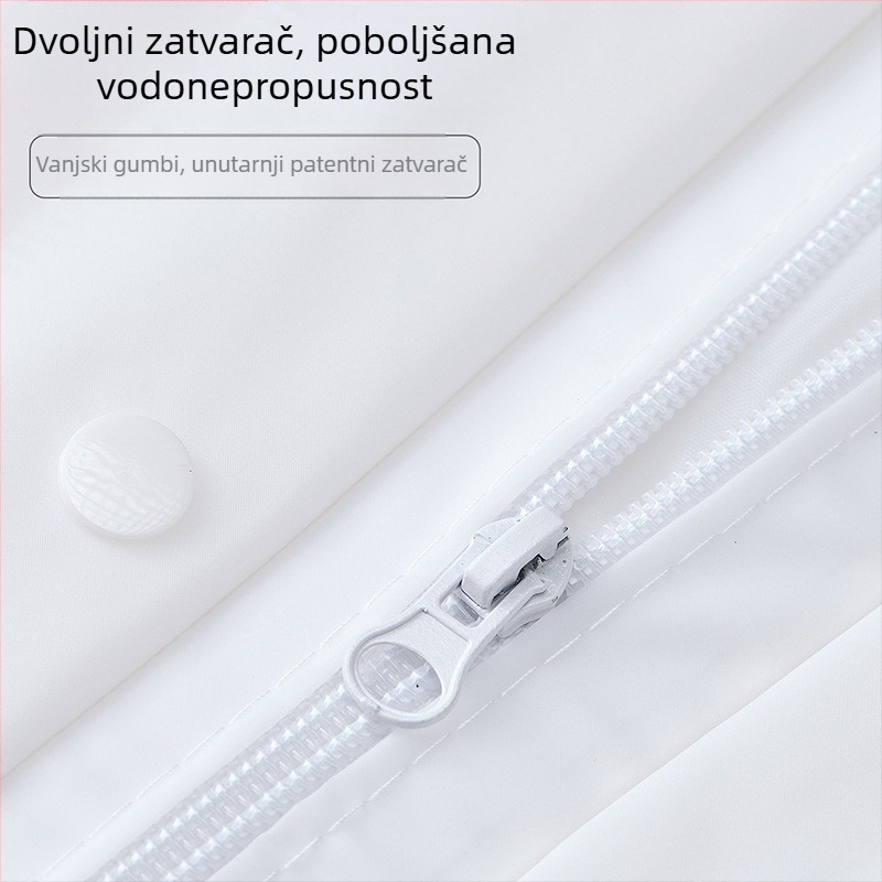 Set kišne odjeće za motocikl: podijeljeni kaput i kišne hlače, PVC materijal, odrasla osoba, 1 kom