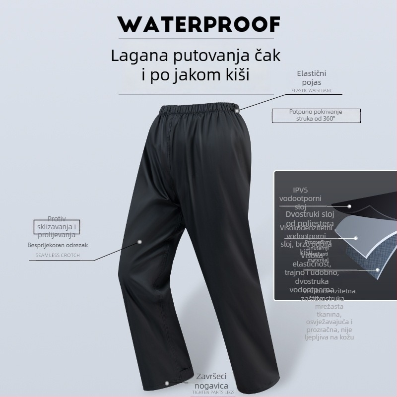 Set kišnog ponča za motocikl - Heavy Rain, Chun Ya tkanina 22 denier s PVC premazom, za odraslu osobu, 1 osoba, mogućnost prilagodbe i loga