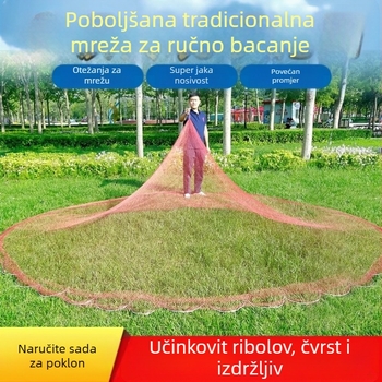 Haitong Ribolovna Oprema Najlon Ručna Mreža Za Bacanje — Ručna Mreža Za Ribolov