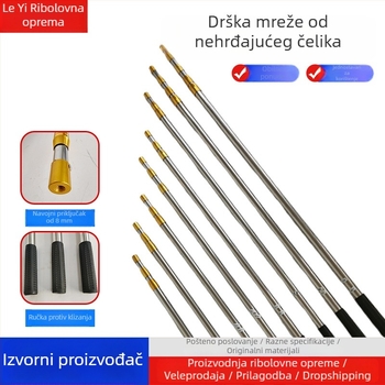 Teleskopski štap od nehrđajućeg čelika za mrežu za ribolov