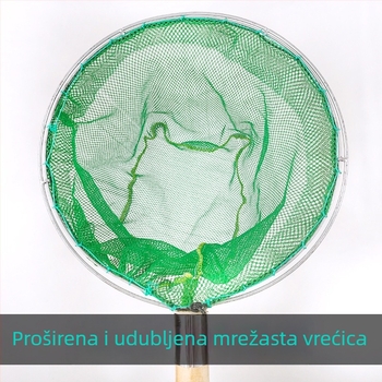 Mreža za ribe s drvenom drškom, namijenjena restoranima i tržištima morskih plodova