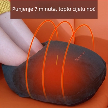 USB papuče za grijanje stopala, gornji dio od baršuna, TPE đon, unisex, zatvoren dizajn