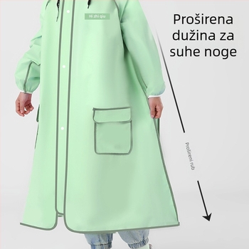Dječji EVA pončo za kišu, marka To autumn life, prilagodljiv logo, za jednu osobu, pogodno za vožnju bicikla