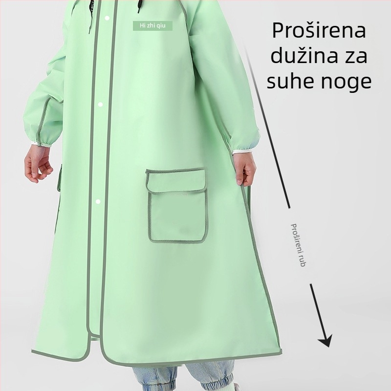 Dječji EVA pončo za kišu, marka To autumn life, prilagodljiv logo, za jednu osobu, pogodno za vožnju bicikla