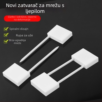 Plastična zaključavajuća pločica za ribarske mreže, plutajuća ploča, kompatibilna s jednovrstnim i trostrukim mrežama