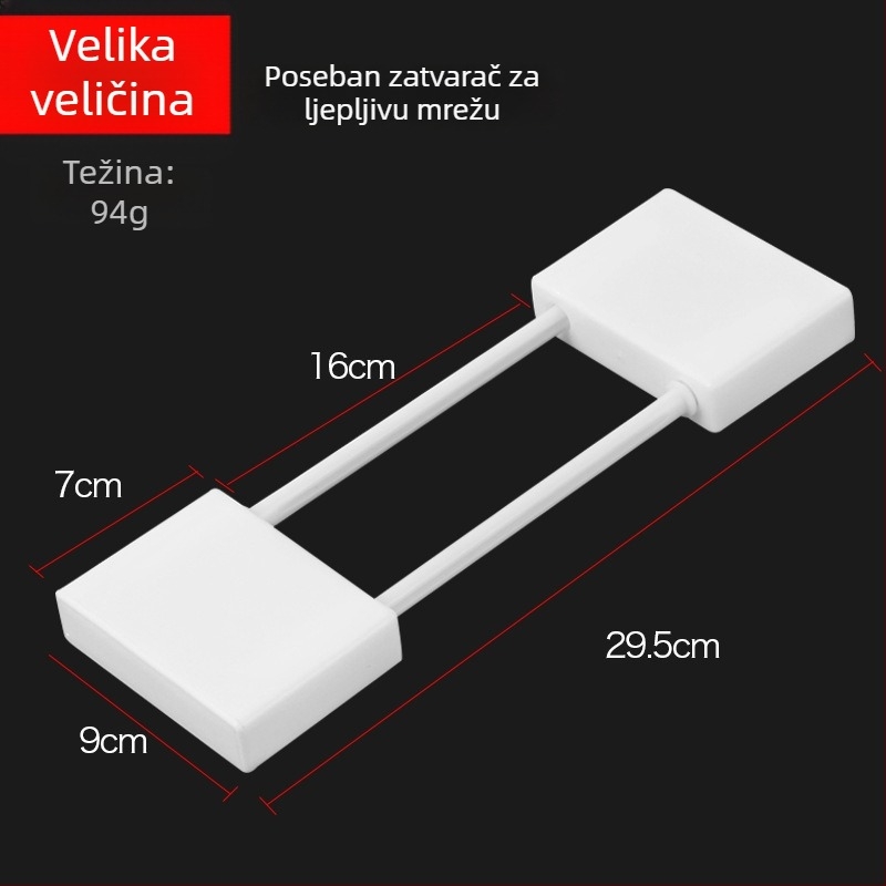 Plastična zaključavajuća pločica za ribarske mreže, plutajuća ploča, kompatibilna s jednovrstnim i trostrukim mrežama
