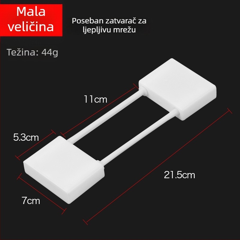 Plastična zaključavajuća pločica za ribarske mreže, plutajuća ploča, kompatibilna s jednovrstnim i trostrukim mrežama