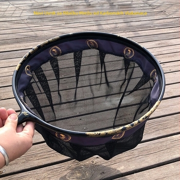 Glava mreže za ribolov s integriranim karbonsko-aluminijskim tijelom, nanometrijska mreža, nosivost 30 kg, dubina 30 cm
