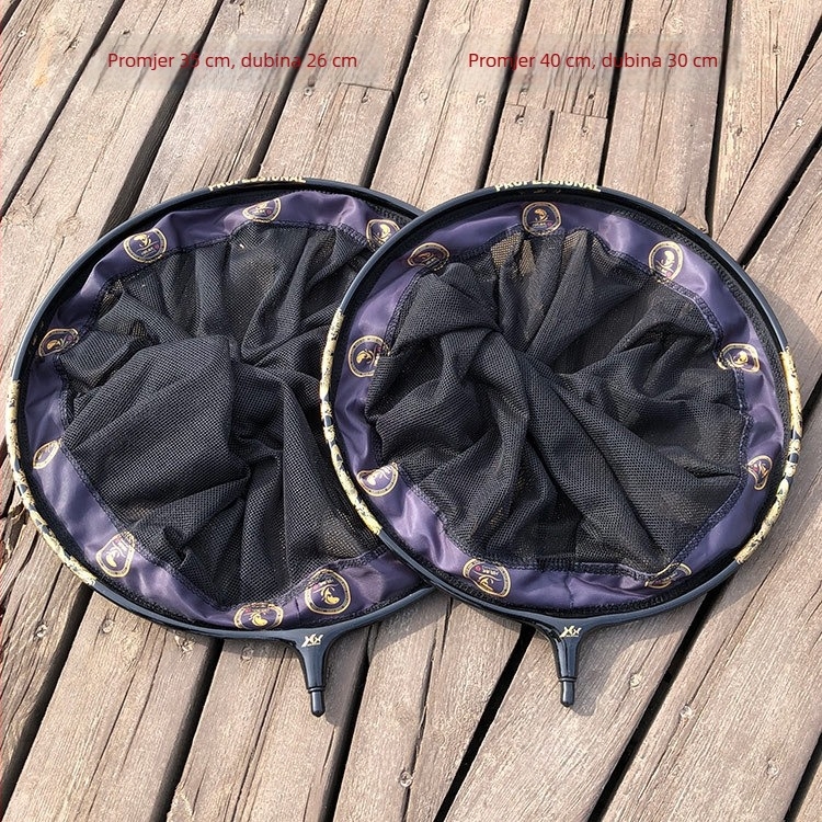 Glava mreže za ribolov s integriranim karbonsko-aluminijskim tijelom, nanometrijska mreža, nosivost 30 kg, dubina 30 cm
