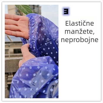 Unisex dvodijelni kišobrig komplet (jakna za kišu i hlače), vodootporan PVC, tkanina 18S, debeli PVC sloj