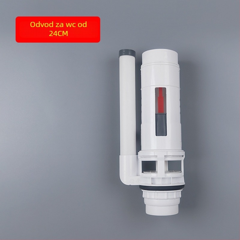 Zidni komplet za squat toaletu – starinski podijeljeni ulazni i odvodni ventili, plastični