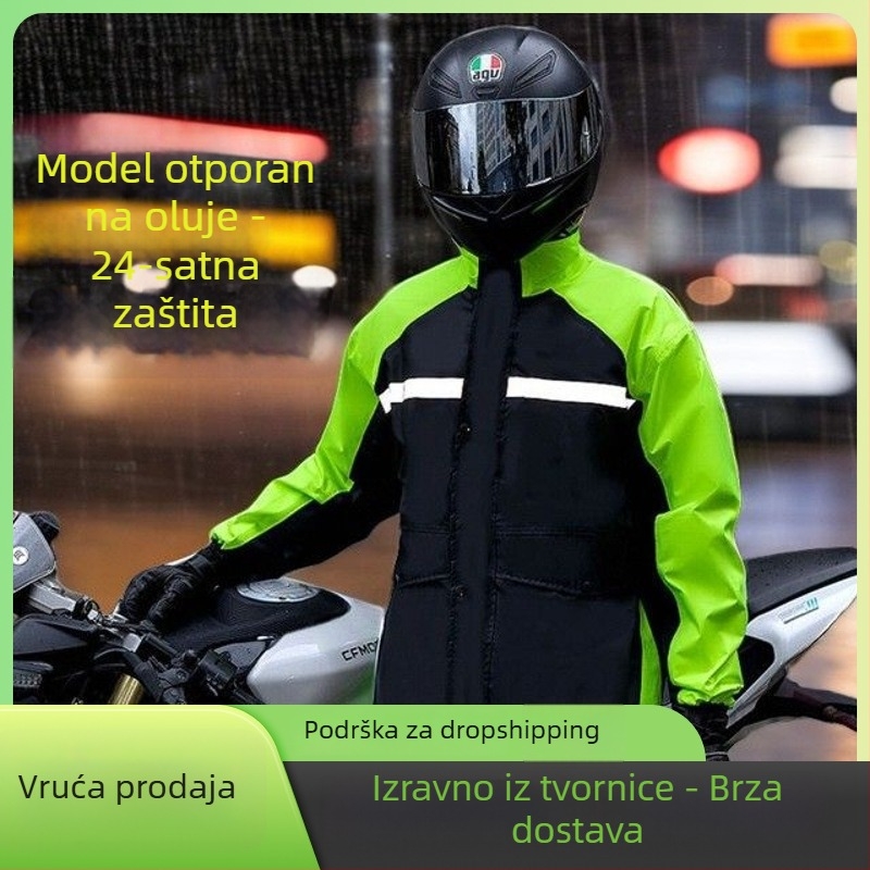 Set kišobrani kabanice i hlača za motocikl, dvodjelni, otporan na vjetar i kišu, tkanina Chunya-spinning, PVC sloj, za odrasle, mogućnost tiska logotipa