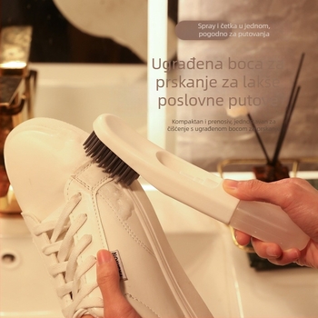 Cipele četka s tekućim sprejem za čišćenje i dezinfekciju, mekane plastične dlačice, kućna i putna upotreba, Zhuochen