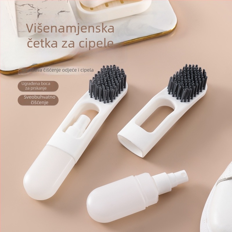 Cipele četka s tekućim sprejem za čišćenje i dezinfekciju, mekane plastične dlačice, kućna i putna upotreba, Zhuochen