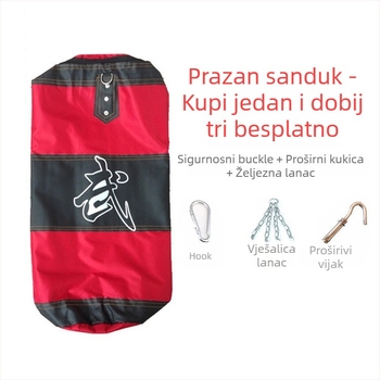 Viseći trostruki sandbag za udarce, kućna fitnes, Oxford tkanina, 2 kg
