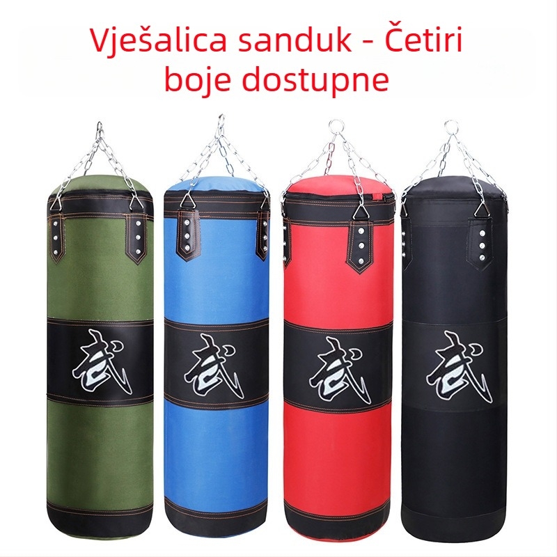 Viseći trostruki sandbag za udarce, kućna fitnes, Oxford tkanina, 2 kg