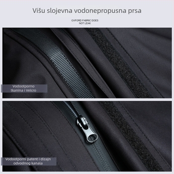 Beimei kišni komplet za motocikliste za odrasle: komplet jakna i hlače od Pongee, debljina 0,25, PVC ljepilo za vodootpornost, vjetro- i vodootporan
