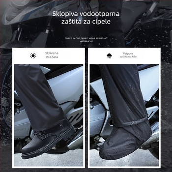 Beimei kišni komplet za motocikliste za odrasle: komplet jakna i hlače od Pongee, debljina 0,25, PVC ljepilo za vodootpornost, vjetro- i vodootporan
