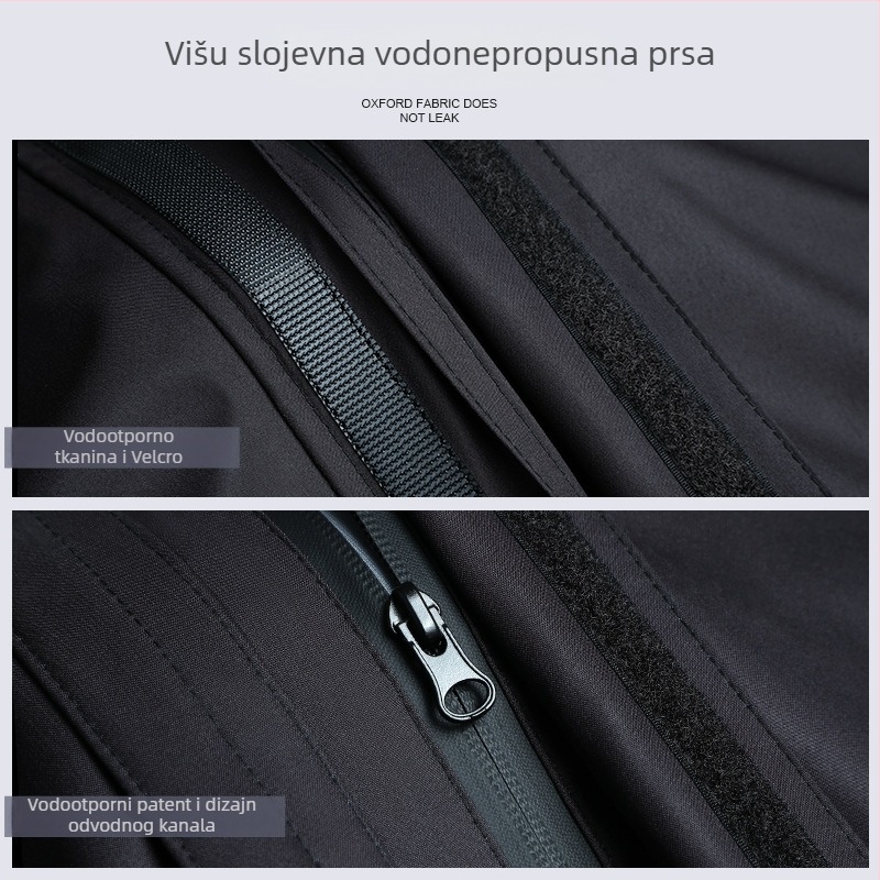 Beimei kišni komplet za motocikliste za odrasle: komplet jakna i hlače od Pongee, debljina 0,25, PVC ljepilo za vodootpornost, vjetro- i vodootporan