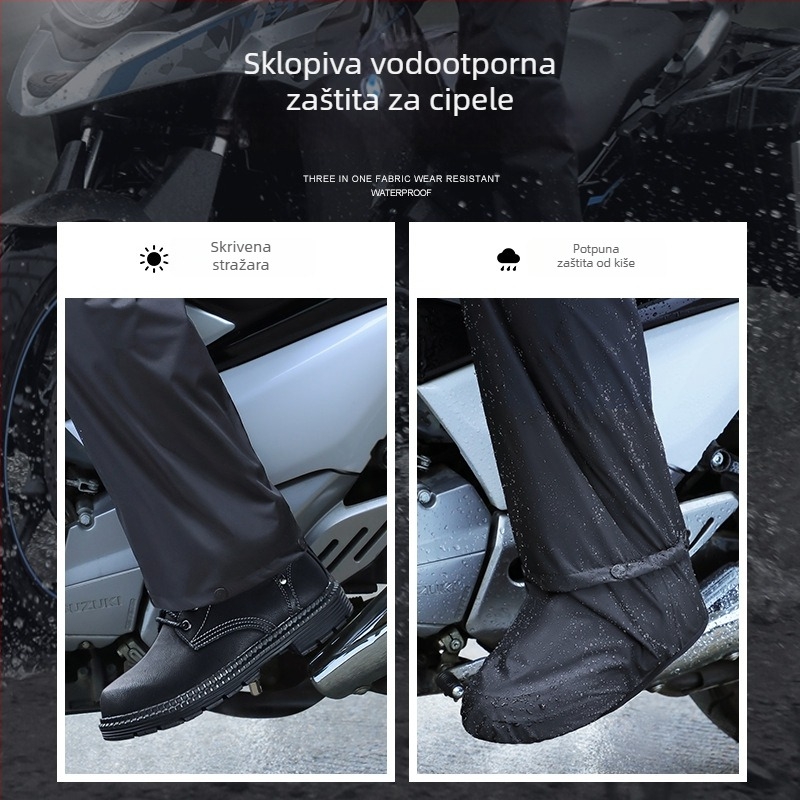 Beimei kišni komplet za motocikliste za odrasle: komplet jakna i hlače od Pongee, debljina 0,25, PVC ljepilo za vodootpornost, vjetro- i vodootporan