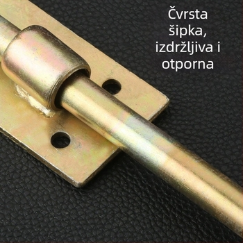 Jinchi Teški zasun za vrata, od željeza, premaz s cinkom u boji