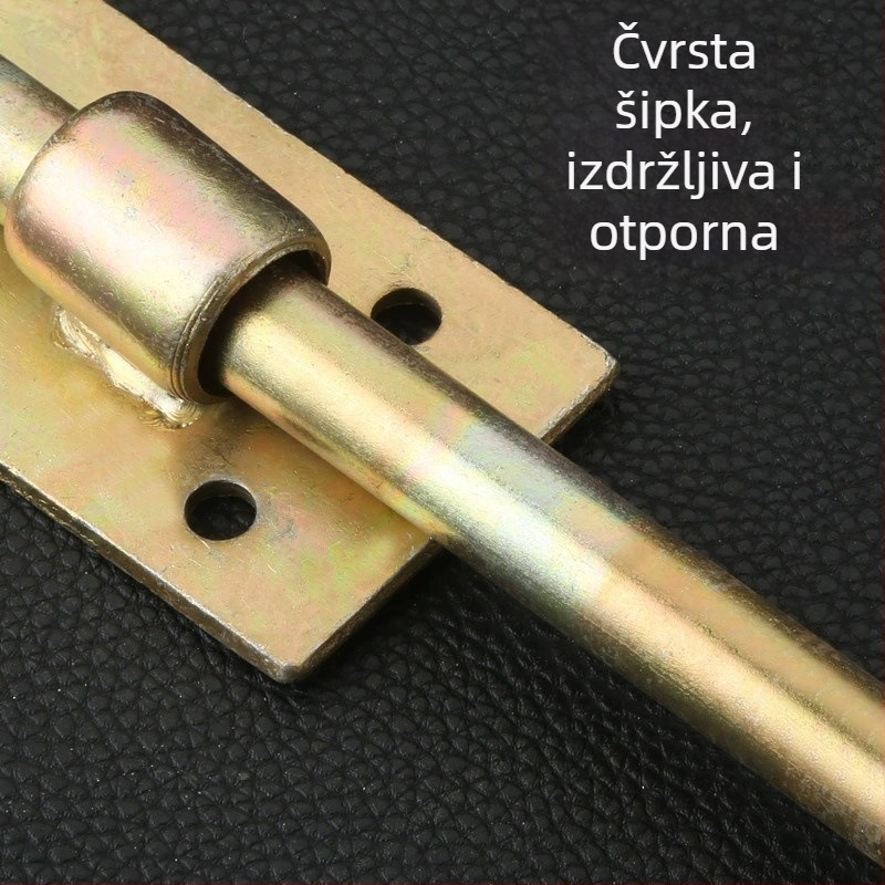 Jinchi Teški zasun za vrata, od željeza, premaz s cinkom u boji