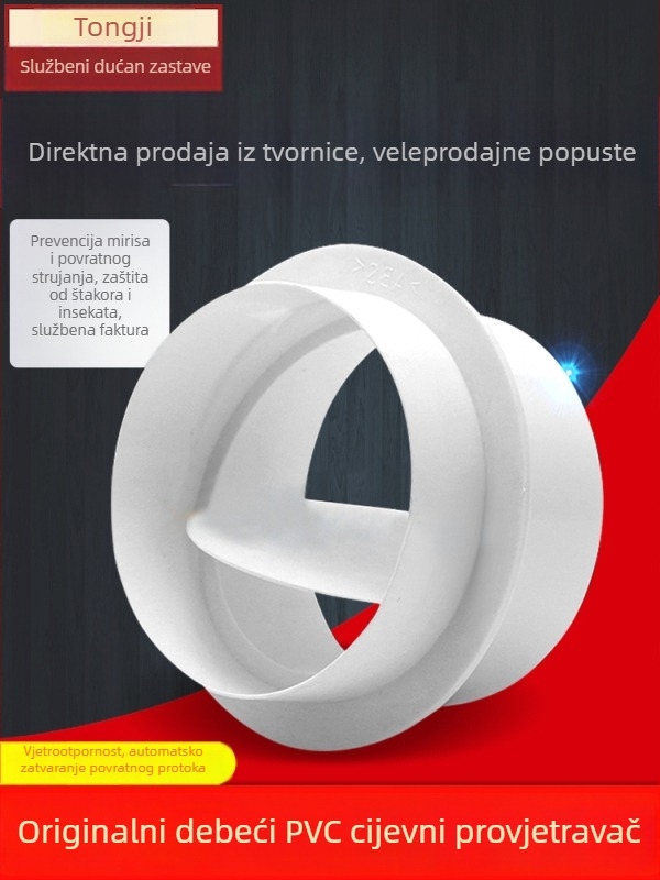Ventil za provjeru za kupaonsku ventilaciju — nehrđajući čelik, SGS certifikat, model F76H59HJJSJ9TM, način korištenja: ispiranje, stil: kineski stil