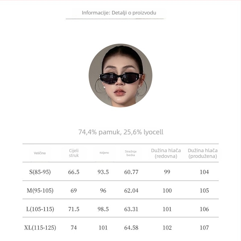 Ženske traperice od pamuka - visoki struk, straight kroj, mikroelastične, 70-80% pamuk