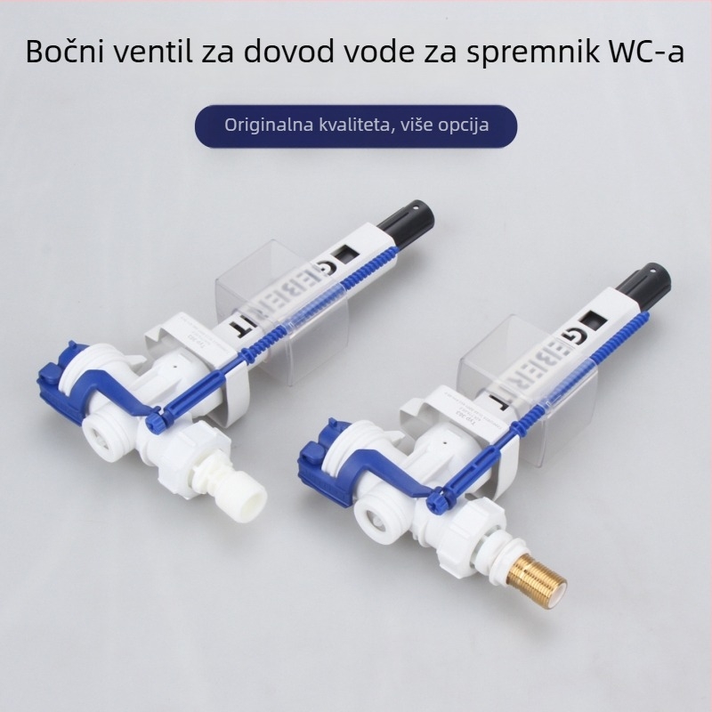 Ventil dovoda vode u spremnik toaleta, ABS, bočni dovod, funkcija ispiranja, izrađeno injekcijskim oblikovanjem