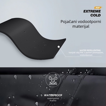 Razdvojeni set kišnog kaputa i kišnih hlača za odrasle, komplet zaštite od kiše za cijelo tijelo, PVC tkanina s vodootpornim slojem PVC ljepila, debela tkanina, pogodan za motocikle/električna vozila.