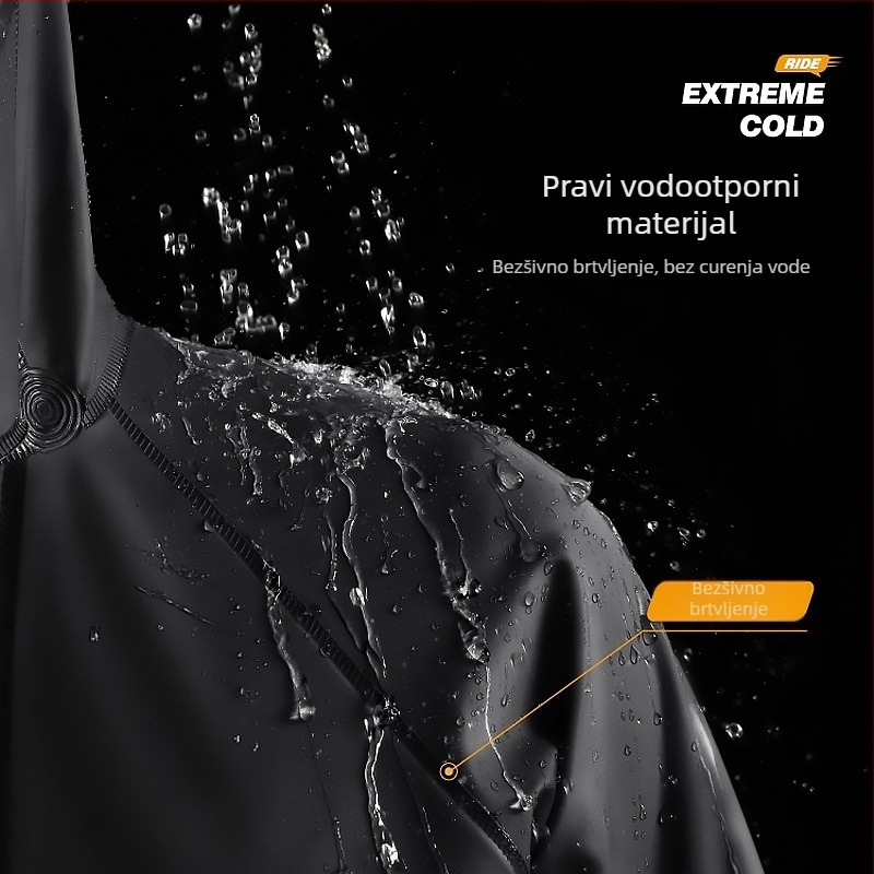 Razdvojeni set kišnog kaputa i kišnih hlača za odrasle, komplet zaštite od kiše za cijelo tijelo, PVC tkanina s vodootpornim slojem PVC ljepila, debela tkanina, pogodan za motocikle/električna vozila.