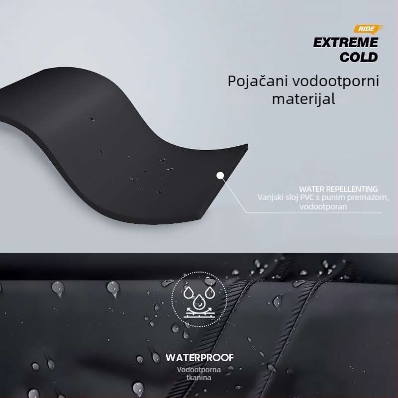 Razdvojeni set kišnog kaputa i kišnih hlača za odrasle, komplet zaštite od kiše za cijelo tijelo, PVC tkanina s vodootpornim slojem PVC ljepila, debela tkanina, pogodan za motocikle/električna vozila.