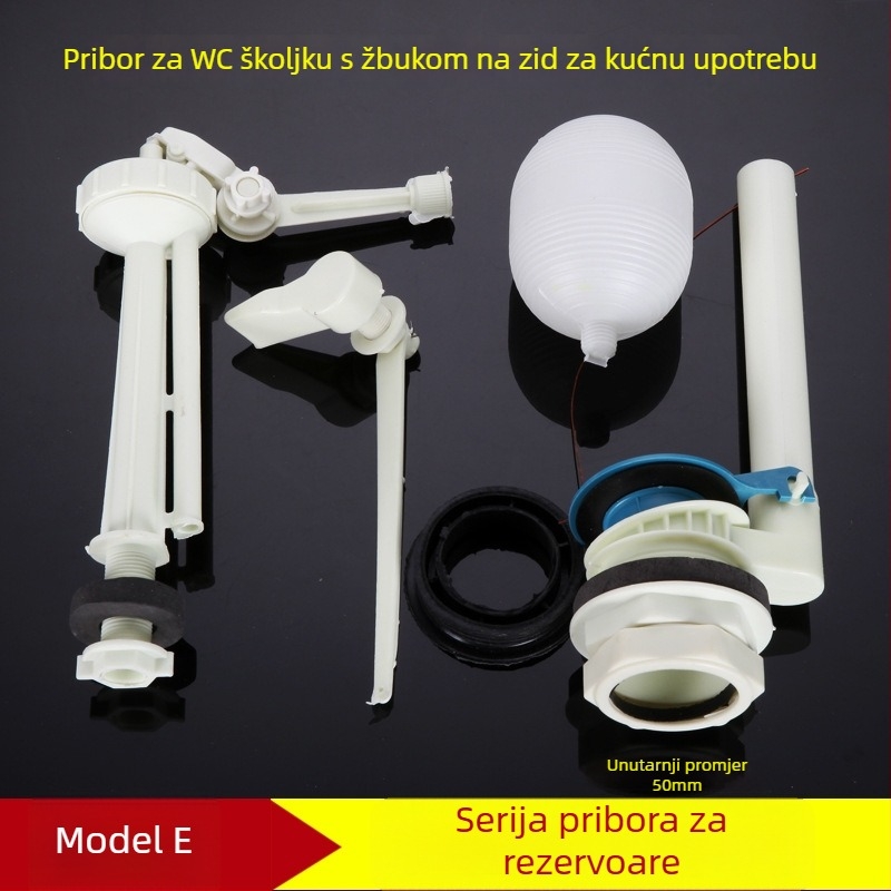 ABS ručno povlačna plutajuća ventila za spremnik za ispiranje, visok zidni montažni zahod tip squat