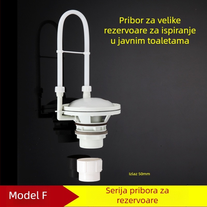 ABS ručno povlačna plutajuća ventila za spremnik za ispiranje, visok zidni montažni zahod tip squat