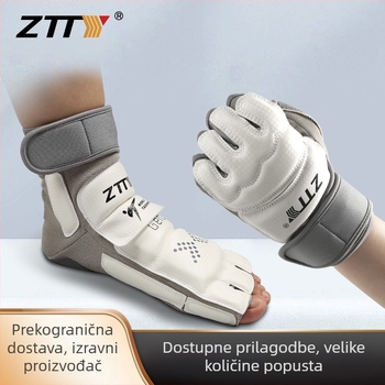 Ztty Taekwondo zaštitnici ruku i stopala s dlanskom zaštitom – poliester vlakna, univerzalna namjena, za trening Taekwondo