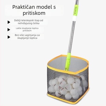 Meishulong automatizirani skupljač lopti za stolni tenis s izvlačnim mehanizmom, mobilnim kotačnim košem za skupljanje i trening