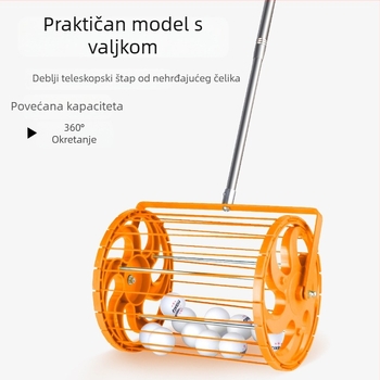 Meishulong automatizirani skupljač lopti za stolni tenis s izvlačnim mehanizmom, mobilnim kotačnim košem za skupljanje i trening