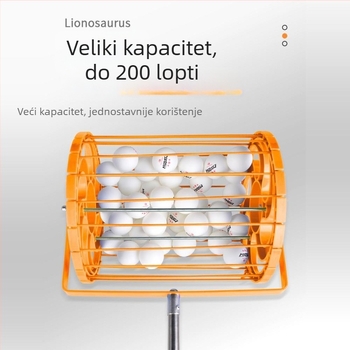 Meishulong automatizirani skupljač lopti za stolni tenis s izvlačnim mehanizmom, mobilnim kotačnim košem za skupljanje i trening